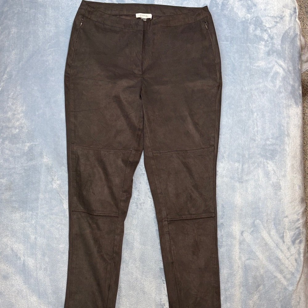 Cupio Brown Faux Suede Pants